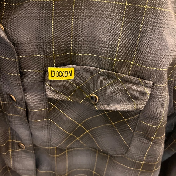 Dixxon Flannel Black Snap Button Up 19.5x24.5 - Picture 5 of 8